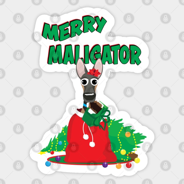 Merry Maligator: Present! Sticker by ArtsofAll